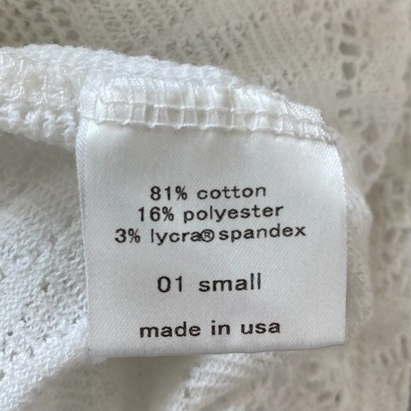 Anthropologie Load NY Off-white Crochet & Lace Turtleneck Blouse - Picture 10 of 10